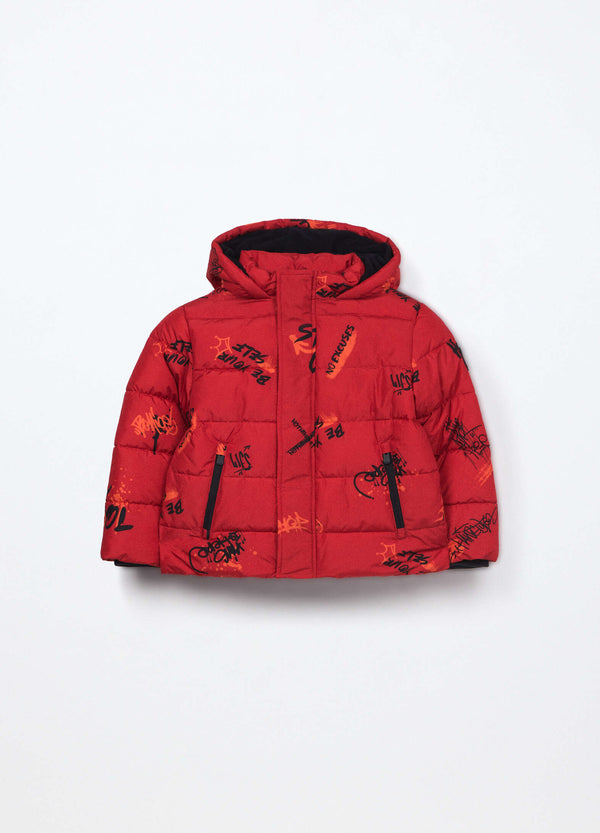 Giubbino imbottito con cappuccio bambino