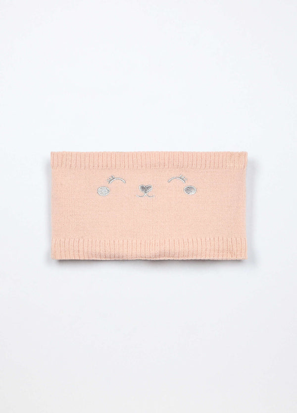 Scaldacollo tricot con ricami neonata