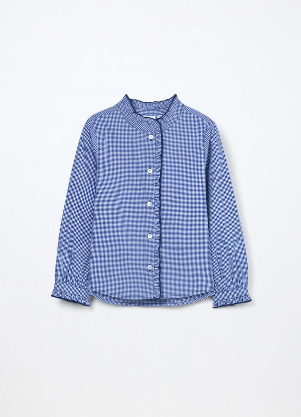 Camicia in popeline di puro cotone bambina