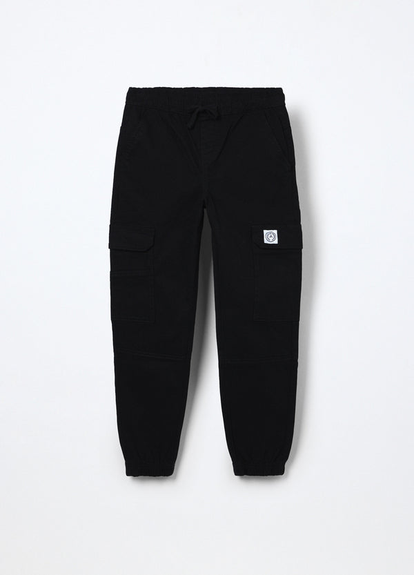 Pantaloni in twill di cotone stretch ragazzo