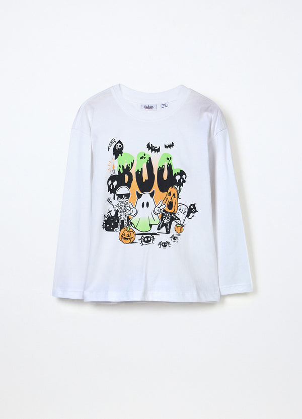 T-shirt in jersey di puro cotone bambino
