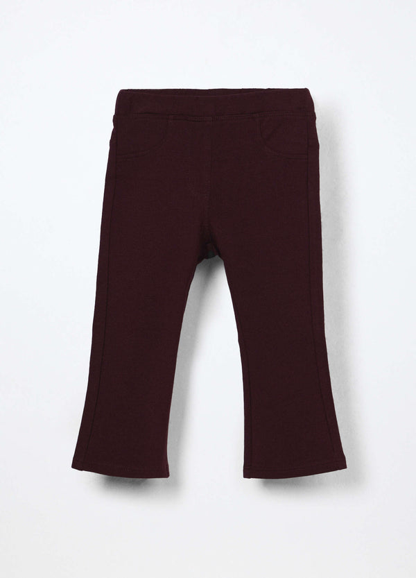 Treggings in french terry di cotone stretch neonata
