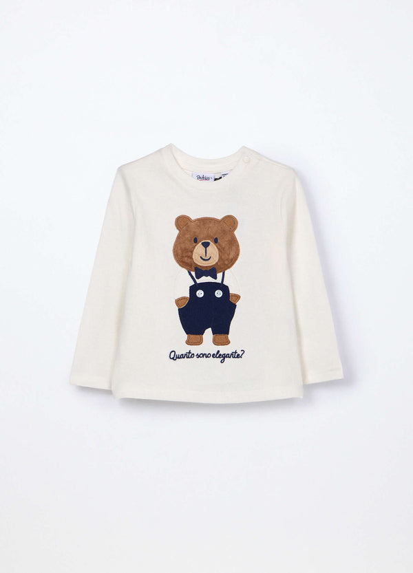 T-shirt in jersey di puro cotone neonato