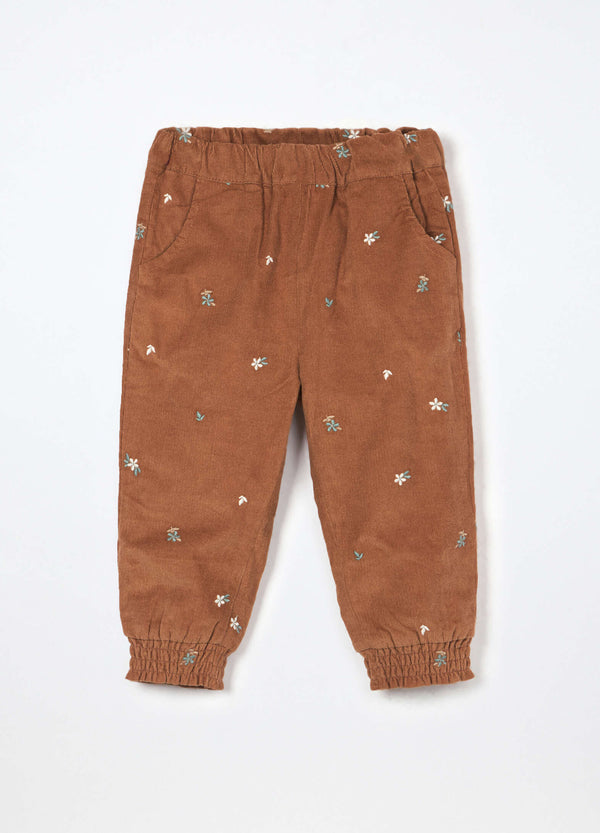 Joggers in velluto a coste blukids neonata