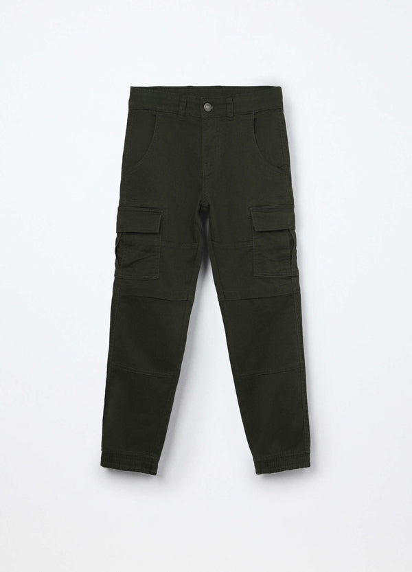 Pantaloni in french terry misto cotone ragazzo