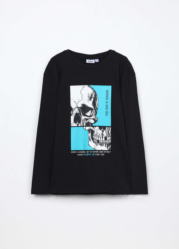 T-shirt in jersey di puro cotone ragazzo