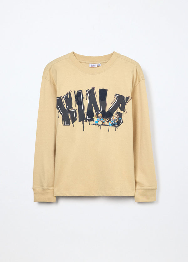 T-shirt in jersey di puro cotone ragazzo