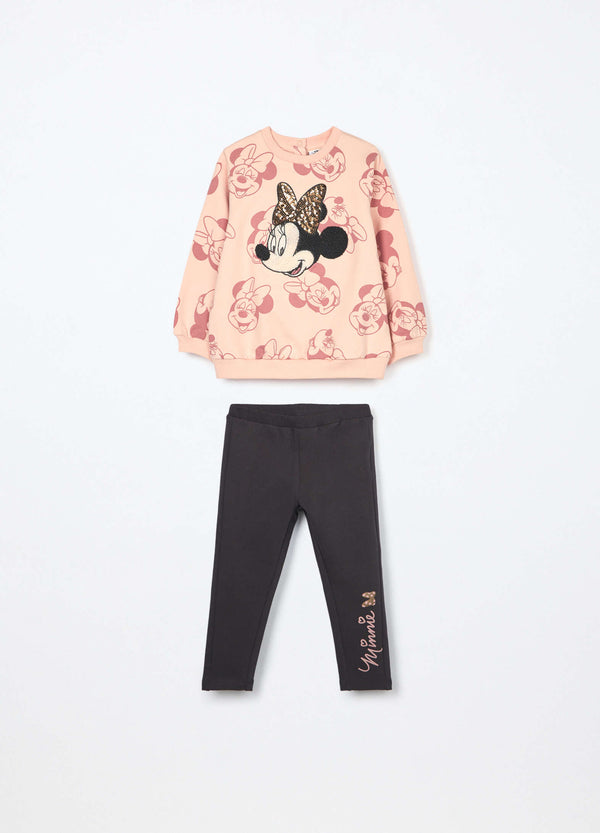 Jogging set in cotone Minnie Disney neonata