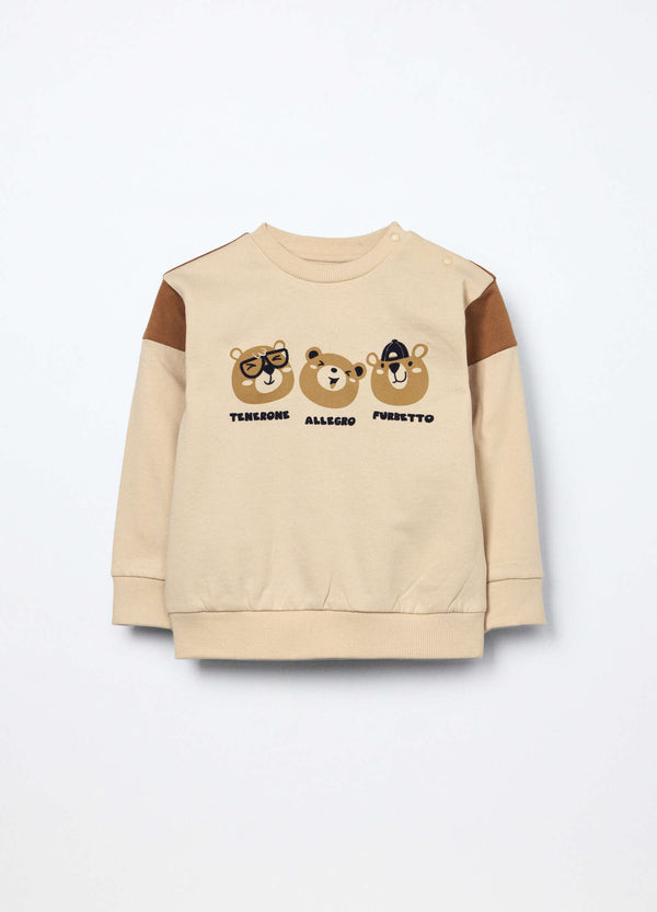 Felpa in puro cotone Blukids neonato