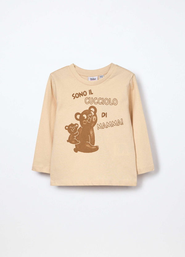 T-shirt in jersey di puro cotone neonato