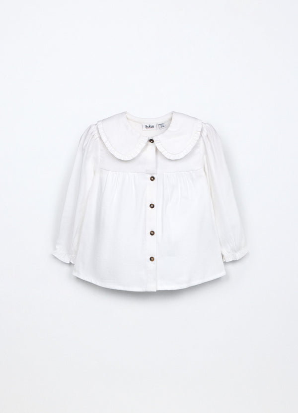 Camicia in viscosa stretch neonata