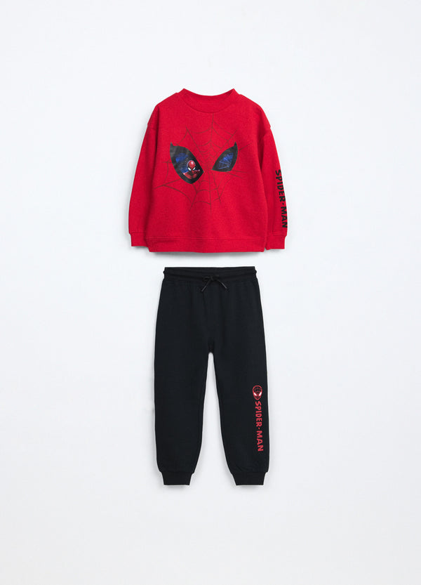 Jogging set in puro cotone fleece bambino