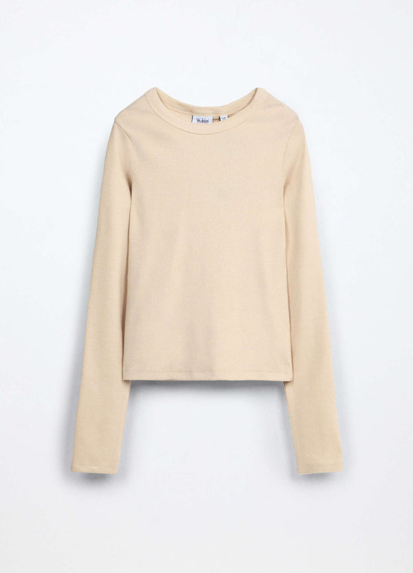 T-shirt a costina Blukids ragazza