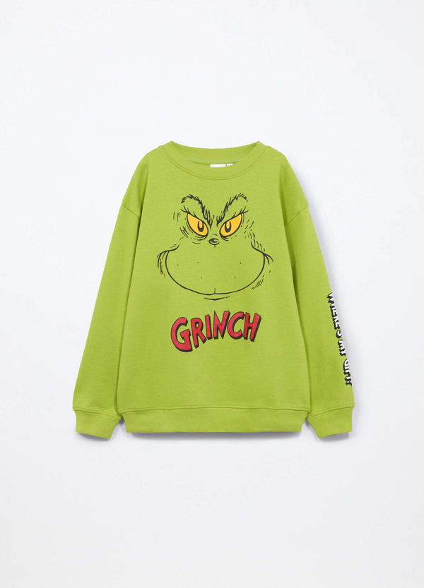 Felpa grinch misto cotone ragazzo