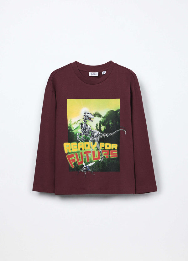 T-shirt in jersey di puro cotone bambino