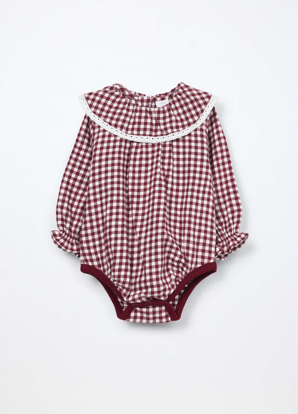 Body in flanella di puro cotone neonata