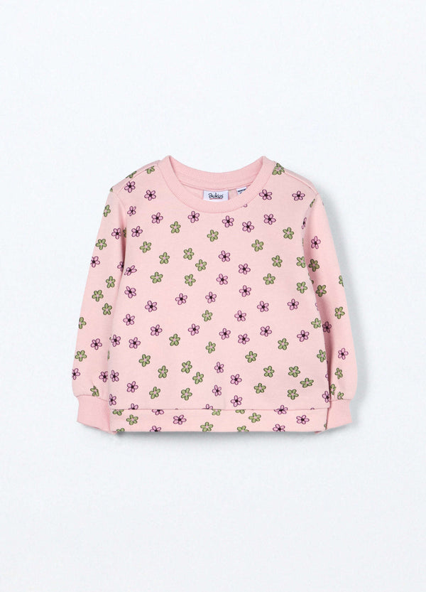 Felpa in puro cotone neonata