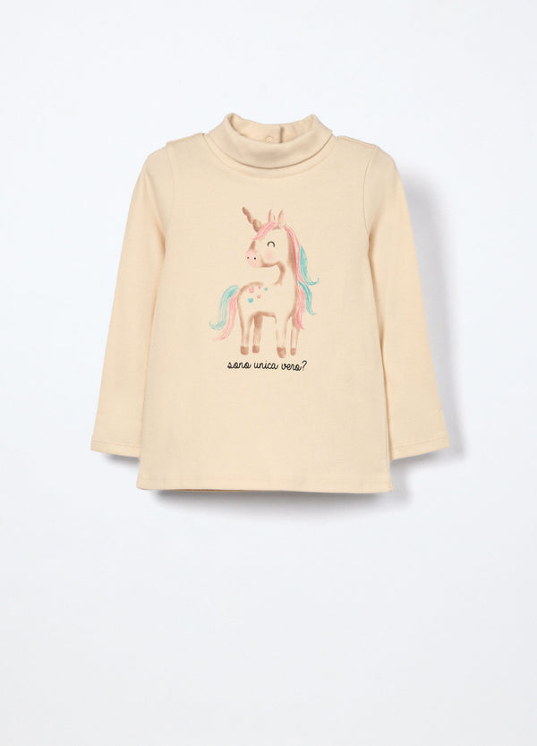 T-shirt in interlock di puro cotone neonata