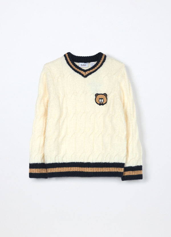 Tricot a treccia neonato