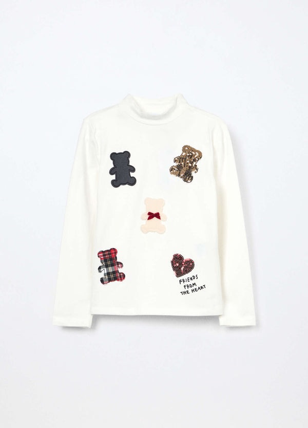 Lupetto in cotone natalizio   blukids bambina