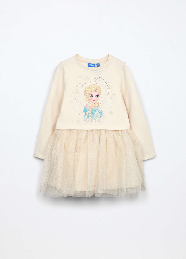 Abito in cotone felpato Disney bambina