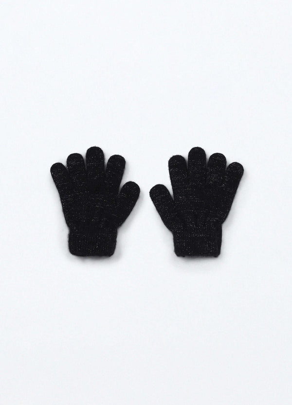 Guanti tricot con filo lurex