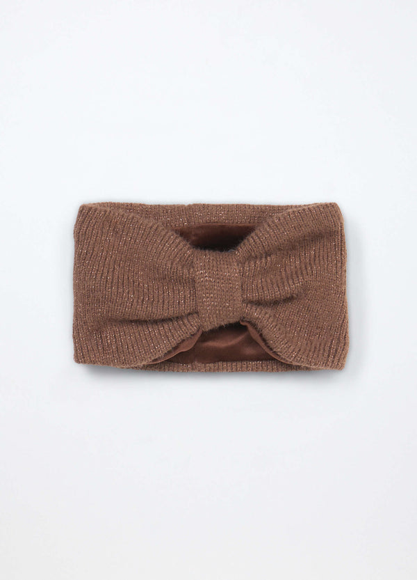 Scaldacollo tricot con filo lurex