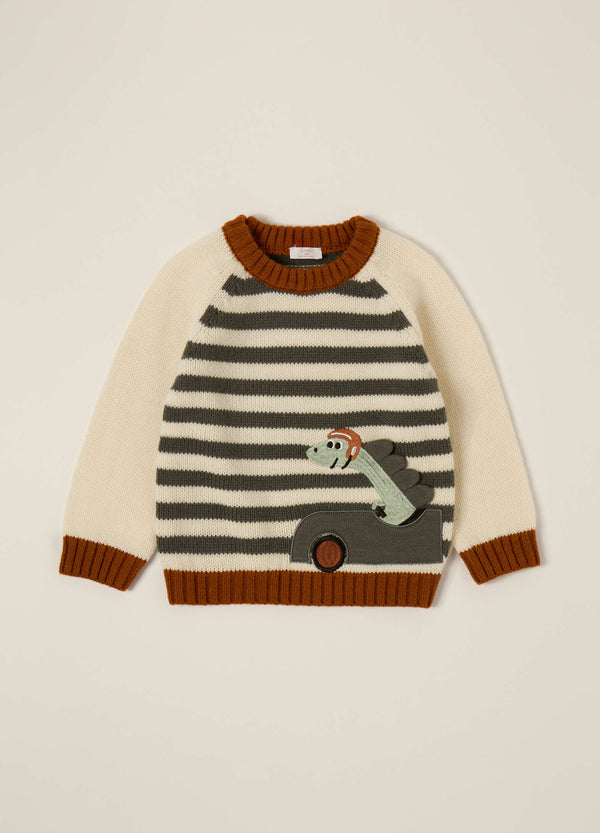 Girocollo tricot IANA neonato.