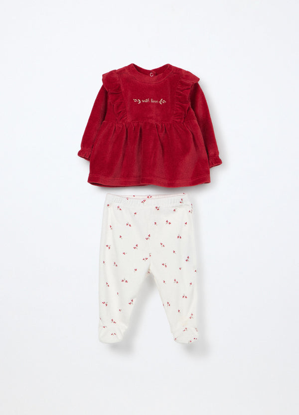 Set misto cotone natalizio Blukids neonata