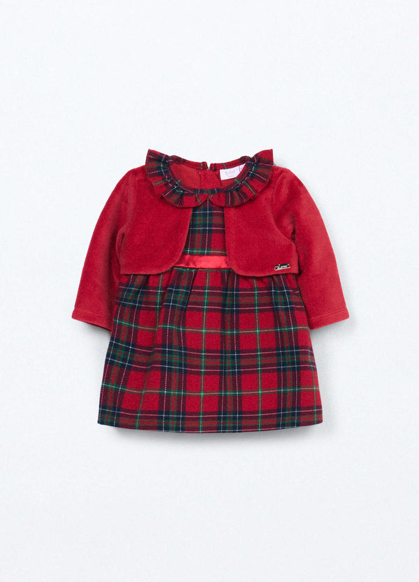 Vestito con cardigan natalizio neonata BLUKIDS