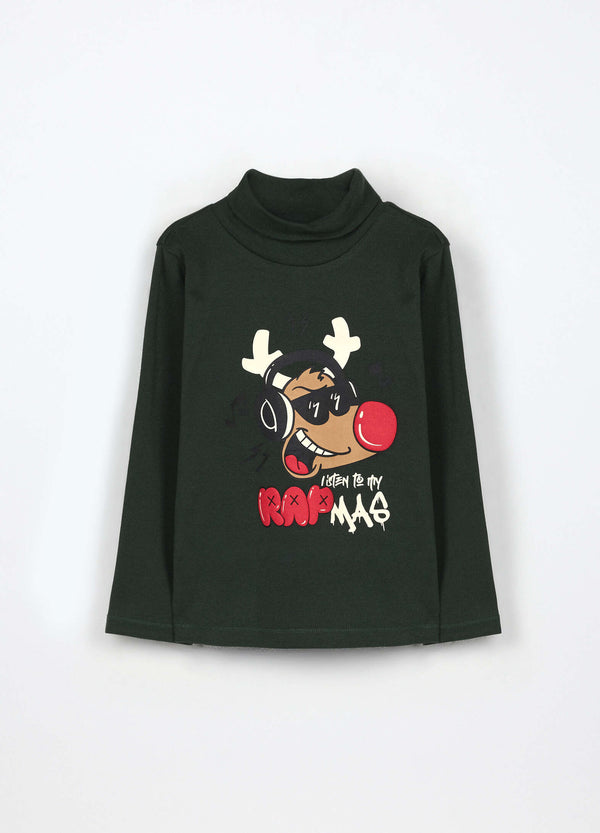 Lupetto BLUKIDS in interlock di puro cotone di NATALE bambino.