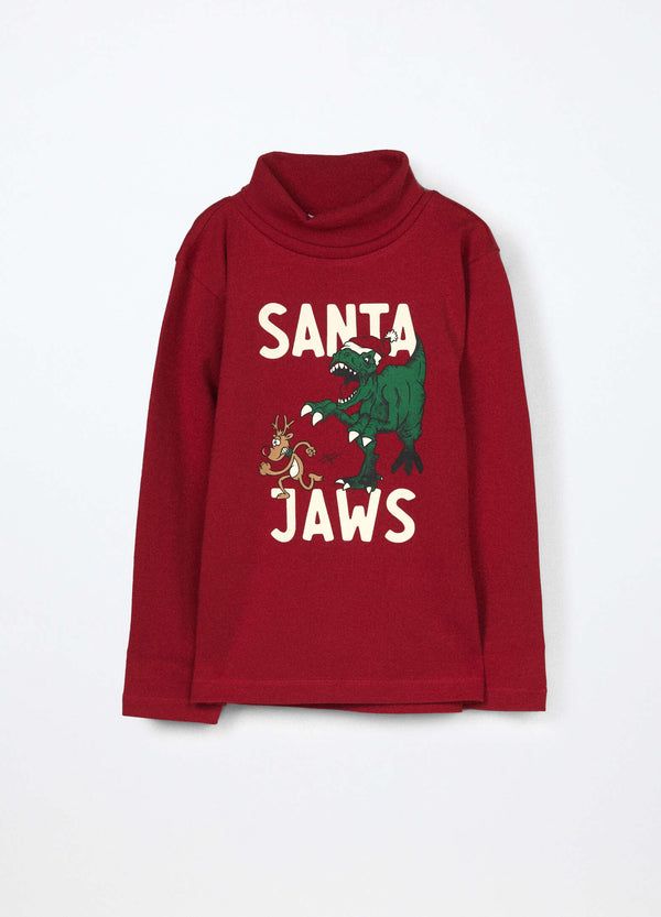 Lupetto BLUKIDS in interlock di puro cotone di NATALE bambino.