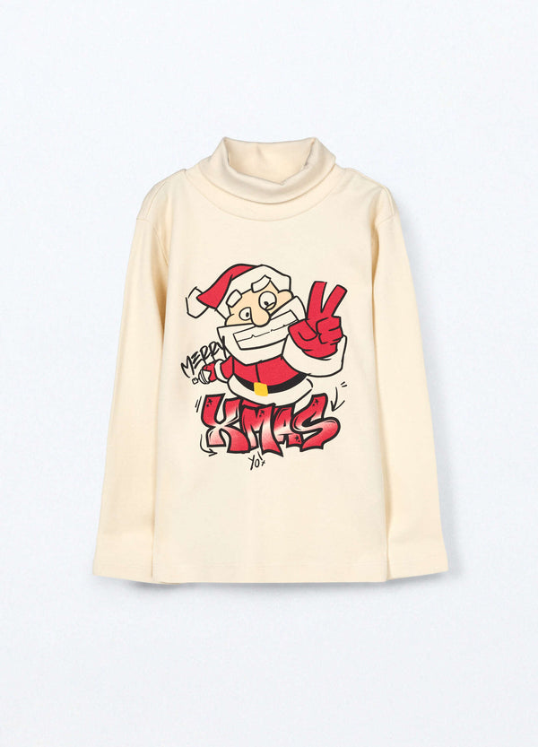 Lupetto BLUKIDS in interlock di puro cotone di NATALE bambino.