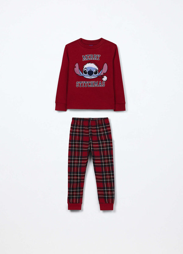 Set pigiama lungo in interlock di puro cotone neonato blukids