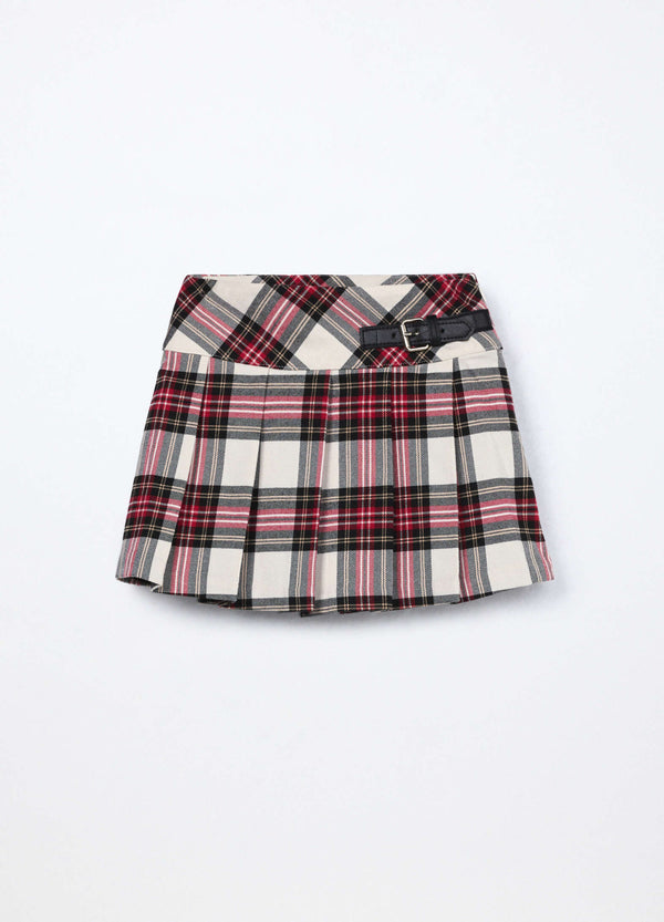 Gonna a quadri BLUKIDS bambina