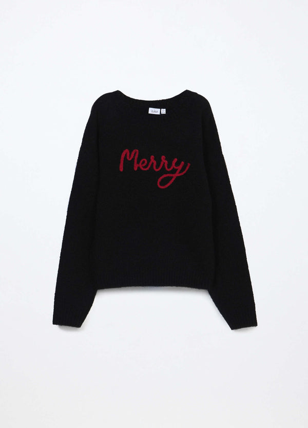 Tricot con ricamo Blukids ragazza