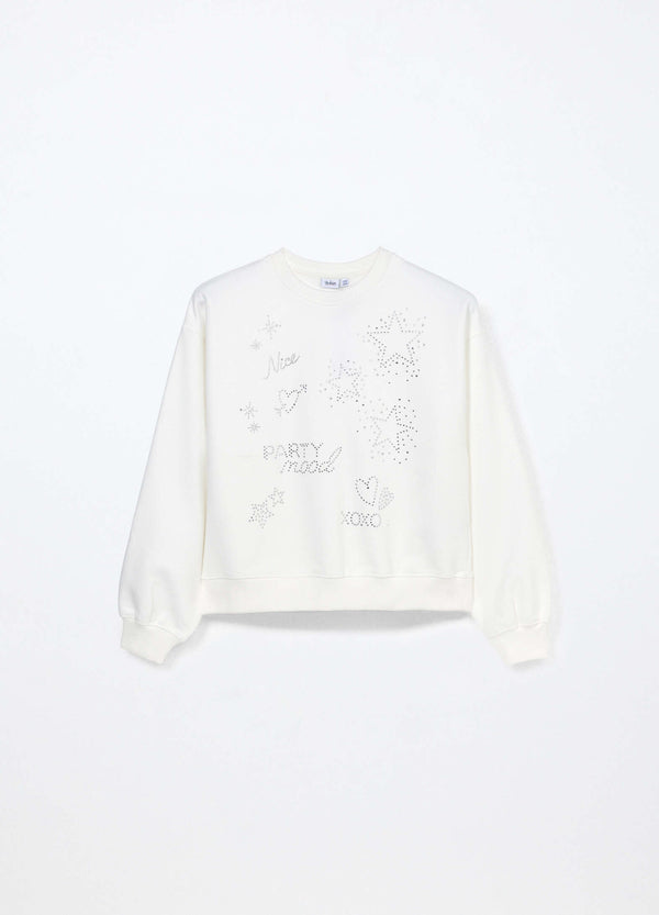 Felpa Blukids misto cotone ragazza