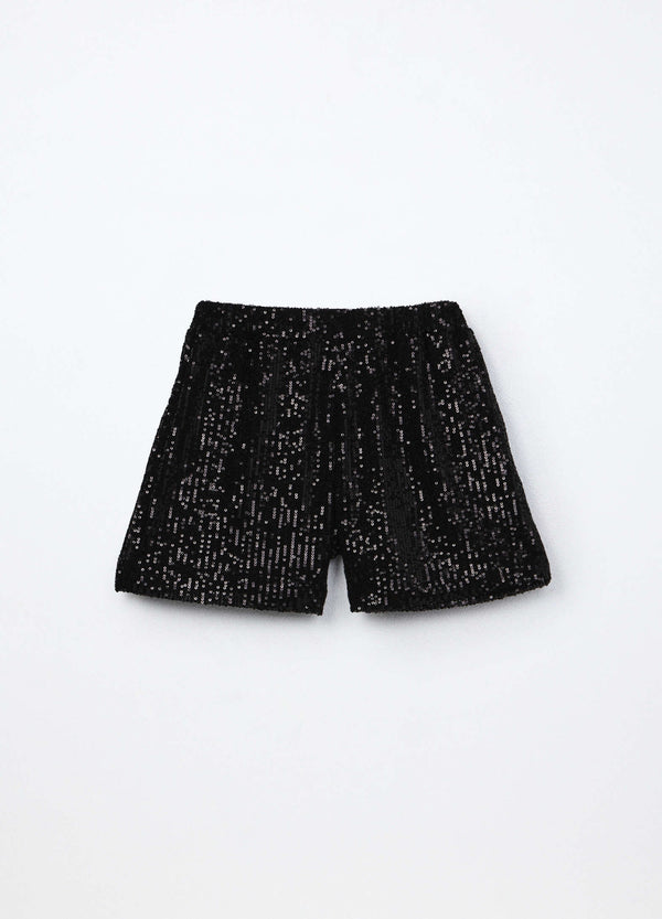Shorts con paillettes ragazza