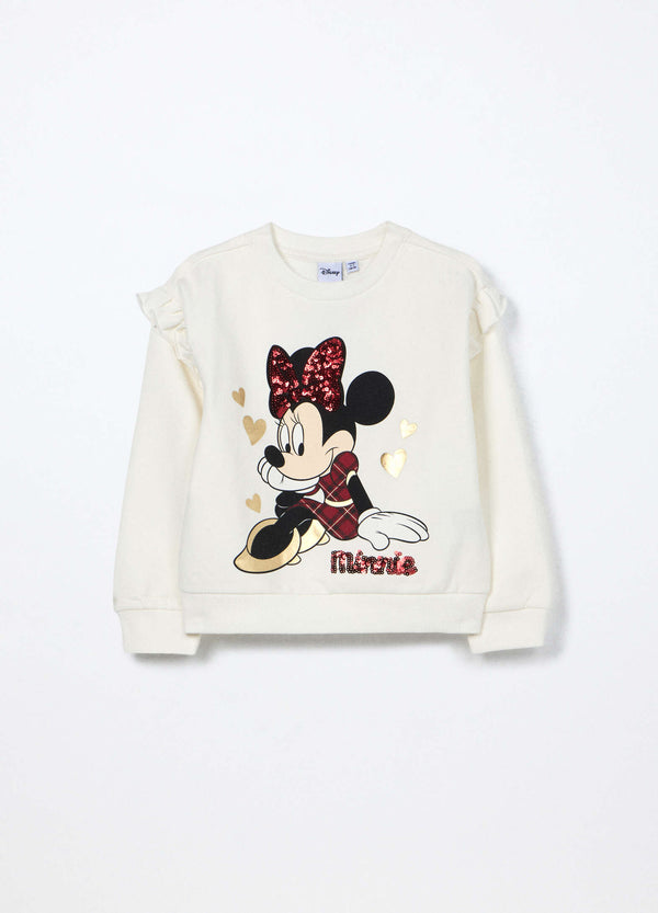 Felpa in cotone felpato Disney bambina