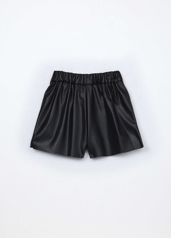 short in ecopelle bambina