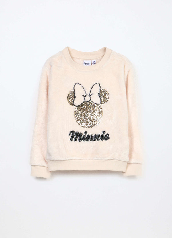 Felpa in pile con paillettes Blukids  bambina