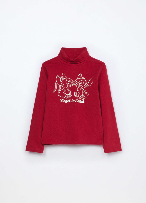 Lupetto in jersey di cotone stretch Blukids bambina