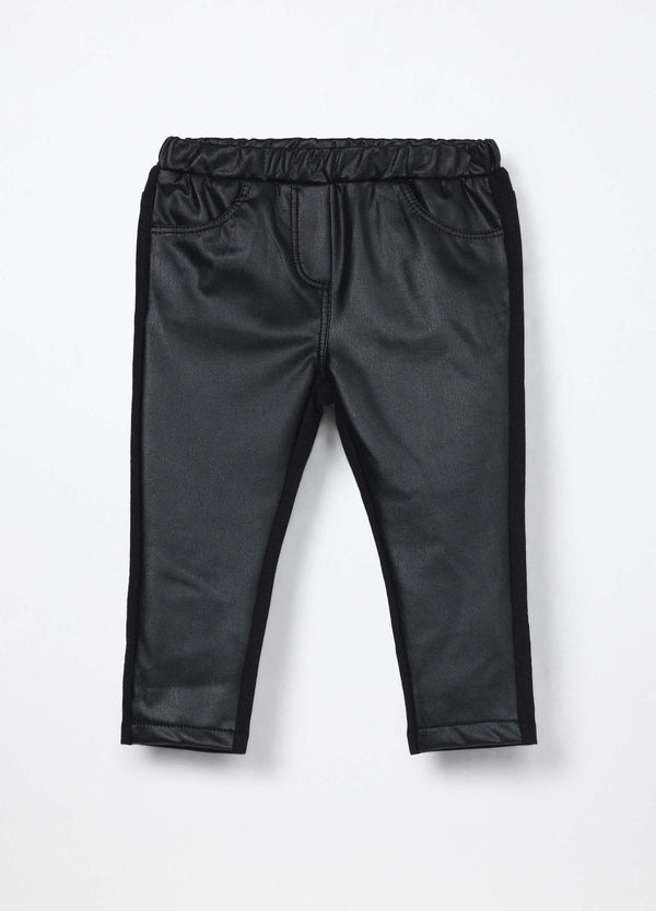 Treggings in eco pelle blukids neonata