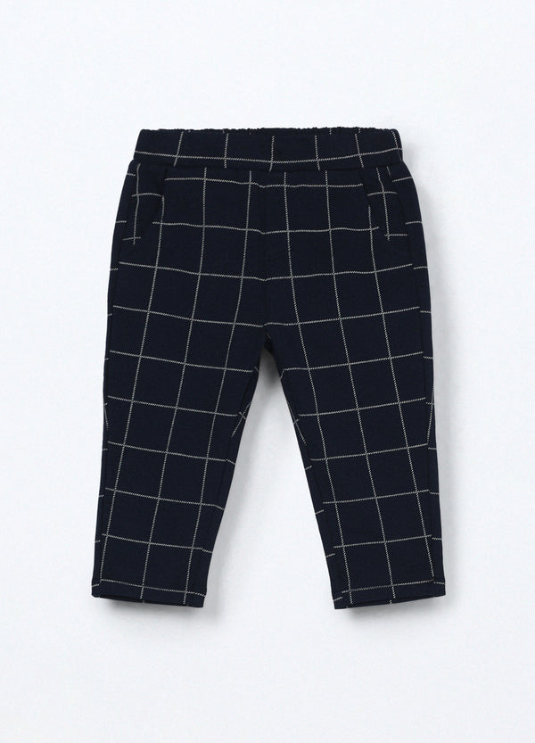 Pantaloni in cotone felpato neonato Blukids