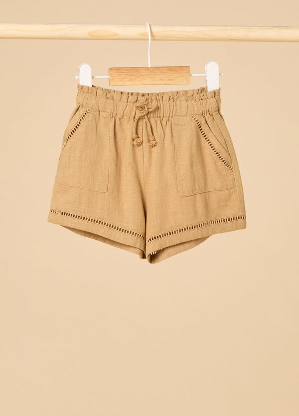 Shorts misto lino neonata