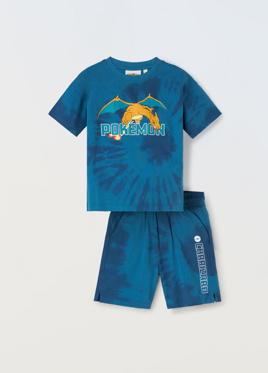 Jogging set tie-dye in puro cotone bambino