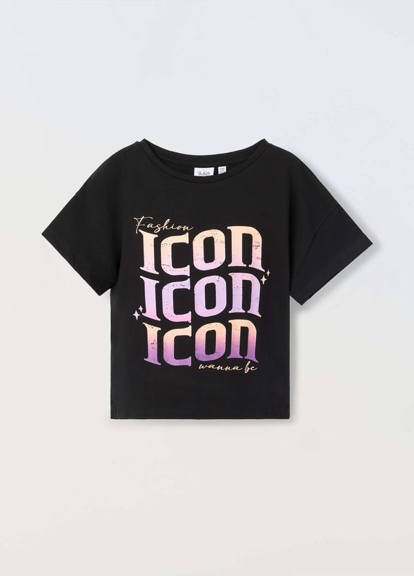 T-shirt in puro cotone Blukids ragazza