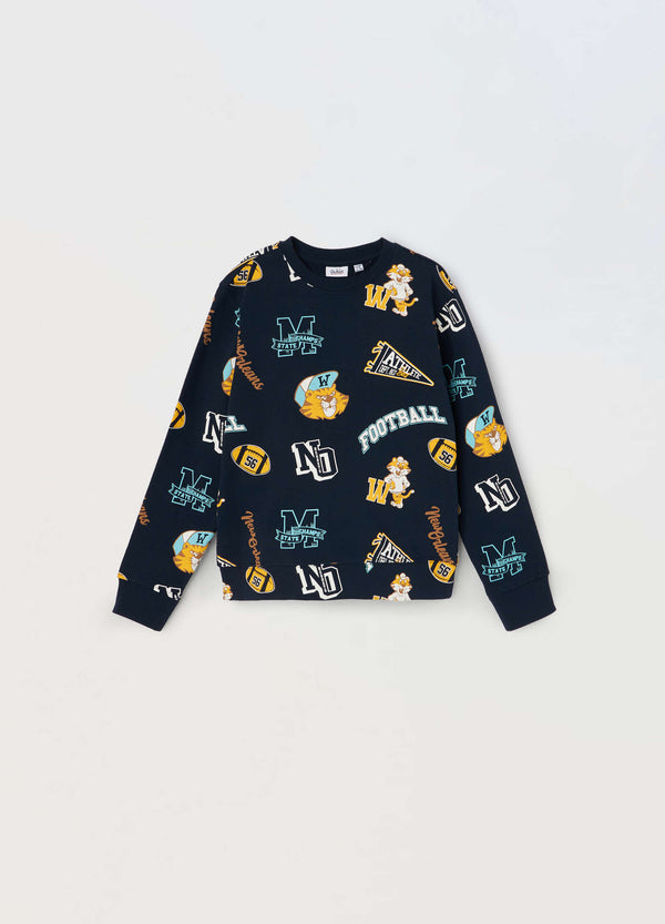 Felpa di puro cotone Blukids bambino