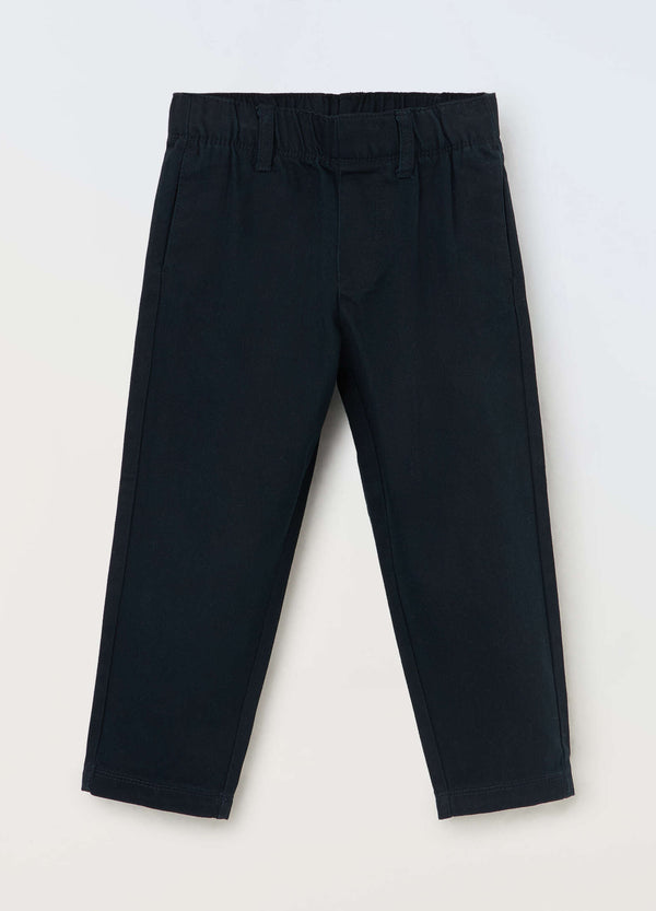 Pantaloni pull on in puro cotone bambino