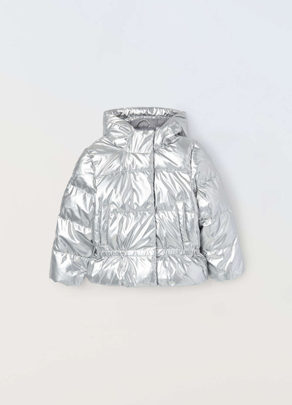 Giubbino imbottito con cappuccio bambina